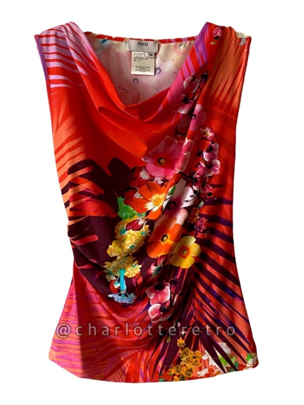 Fuzzi • Jean Paul Gaultier Floral Top • Italy